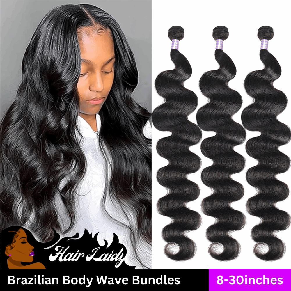 1B Natural Black Brazilian Body Wave 1/3/4 Bundles Hair Extensions 8-30 Inches