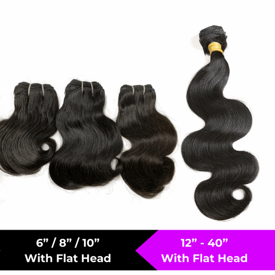 1B Natural Black Virgin Brazilian Body Wave 3/4 Bundles Hair Extensions 8-34 inches