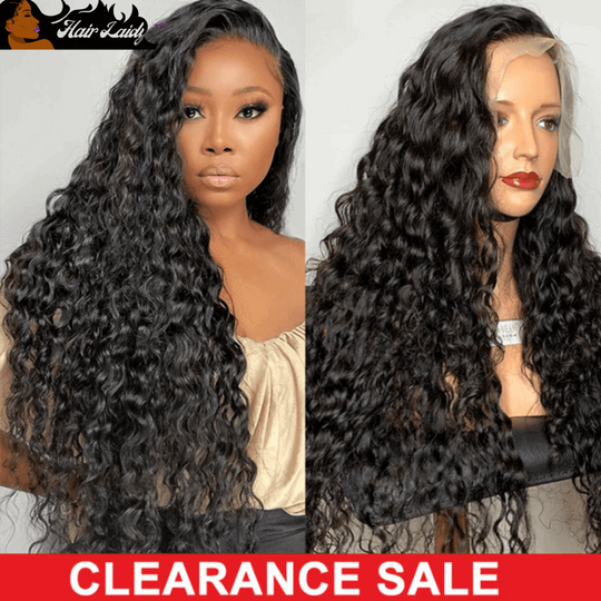 13x4 Lace Front Brazilian Deep Wave Wig Human Remy Hair Pre Plucked Hairline HD Lace Frontal - hairlaidy