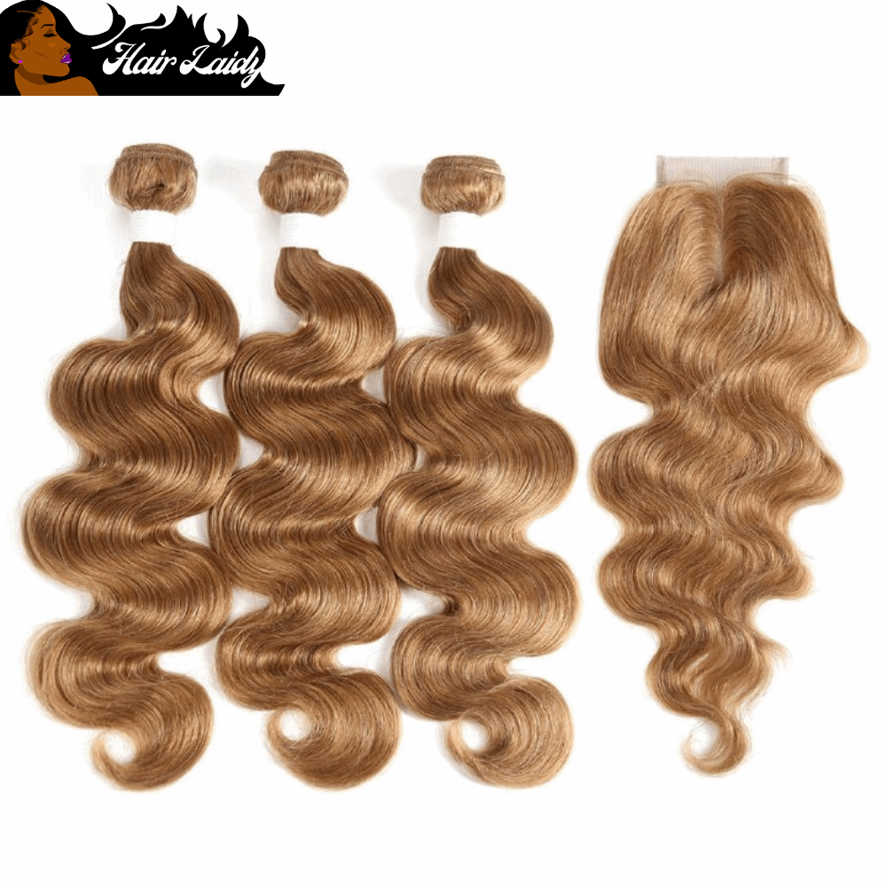 4PC Brazilian Remy Body Wave 3 Bundles With 4x4 Closure Hair Extensions 8-26 Inches