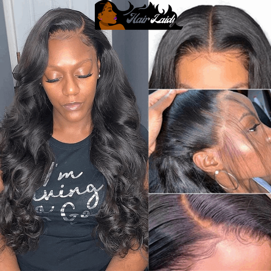 32” Brazilian Remy Loose Deep Body Wave 13x4 Lace Front Wig 14-32 Inches