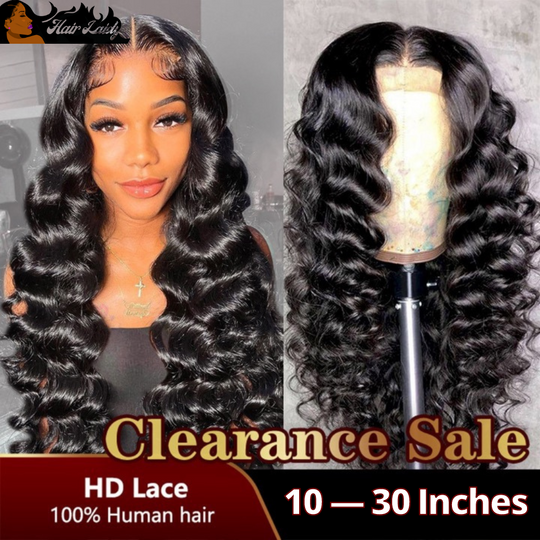Indian Remy Loose Deep Wave T part Lace Front Wig Closure 10-30 Inches