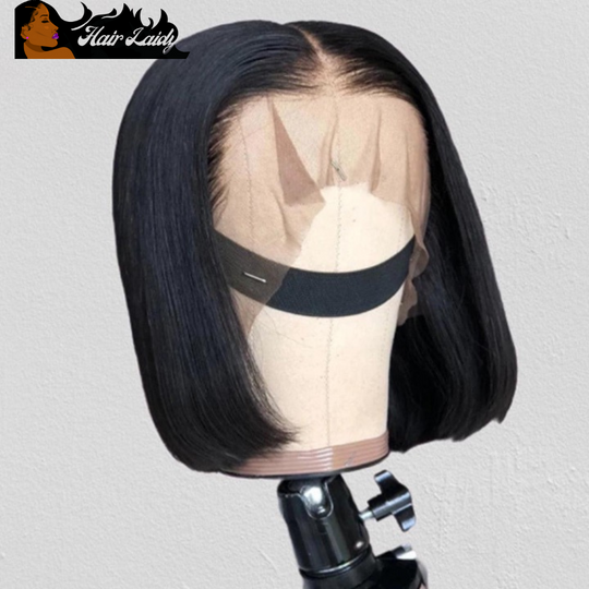 Peruvian Remy 13x4 13x6 HD Lace Frontal Bob Wig Pre Plucked Bleached Knots With Baby Hair 4x4 5x5 Lace Closure 8-14 Inches