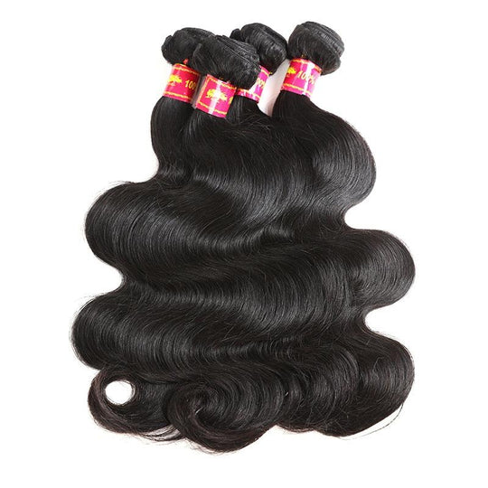 Brazilian Body Wave Raw Virgin 100% Human Hair Weave 8 - 34 inches 3 / 4 Bundles - hairlaidy