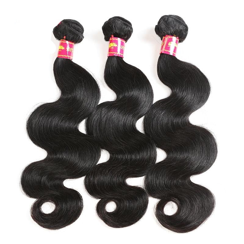 Brazilian Body Wave Raw Virgin 100% Human Hair Weave 8 - 34 inches 3 / 4 Bundles - hairlaidy